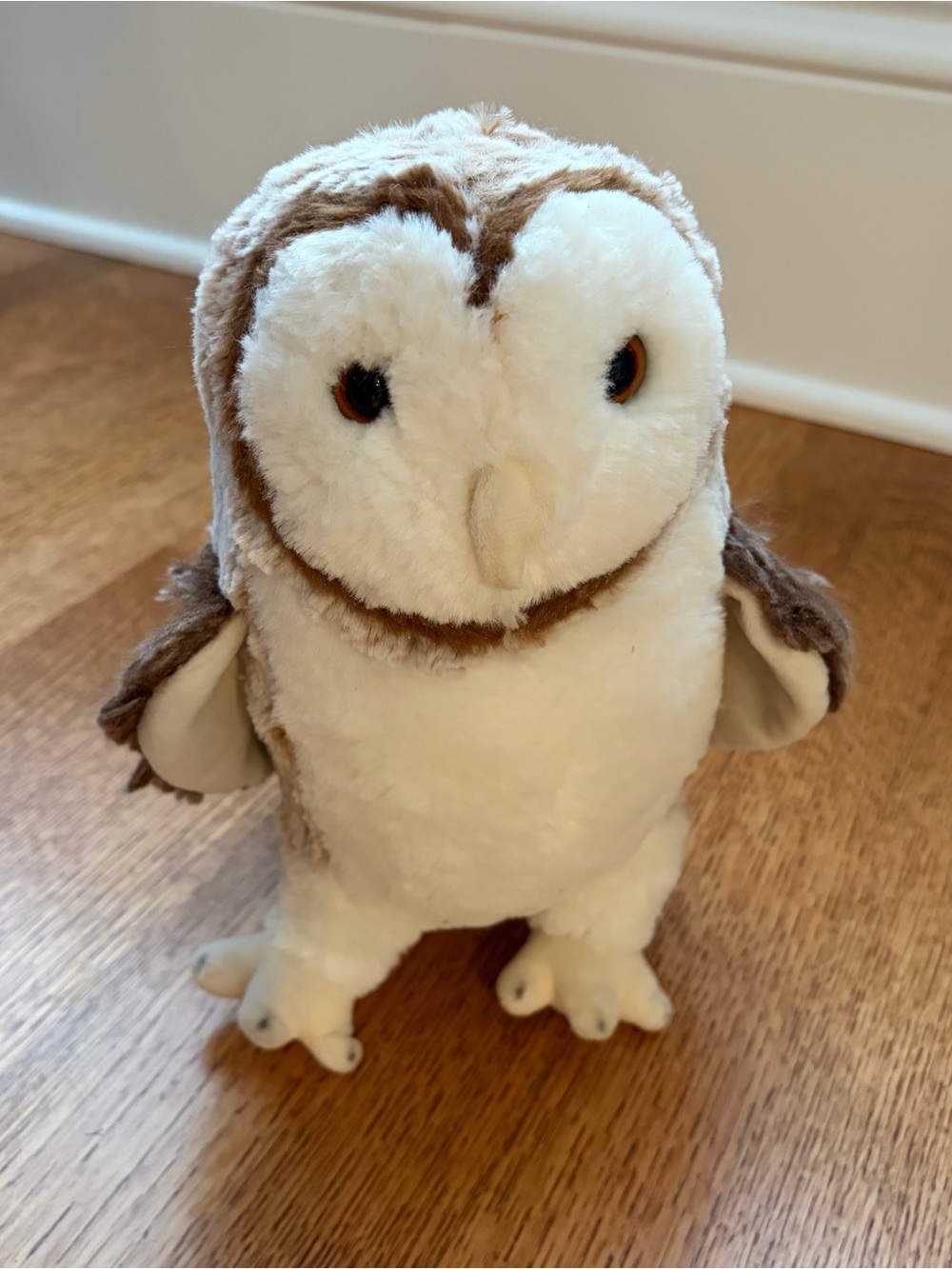 Douglas Swoop Barn Owl Plush 10" Stuffed Animal Bird Cuddle Toy Brown Cream Soft